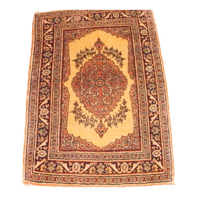 Pasargad N Y Persian Tabriz Hand-Knotted Area Rug - 1'10" X 2' 8" For Sale
