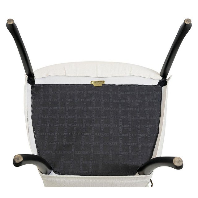 Black Armchairs by Giorgetti Progetti for Umberto Asnago, 1980s, Set of 2 For Sale - Image 8 of 9