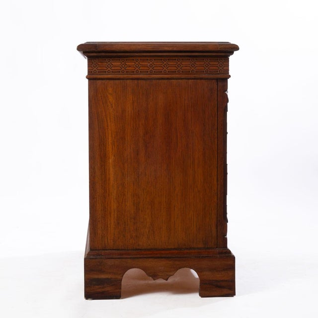 Brown Mid 20th Century Small Quality Four Drawer Chest For Sale - Image 8 of 8
