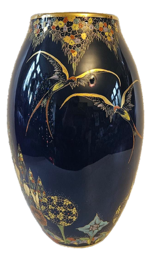 Large Fantasia Vase from Carlton Ware, 1920s