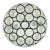 1970s Mid-Century Modern Glass Flush Mount/Ceiling Light From Limburg, Germany, 1970s For Sale