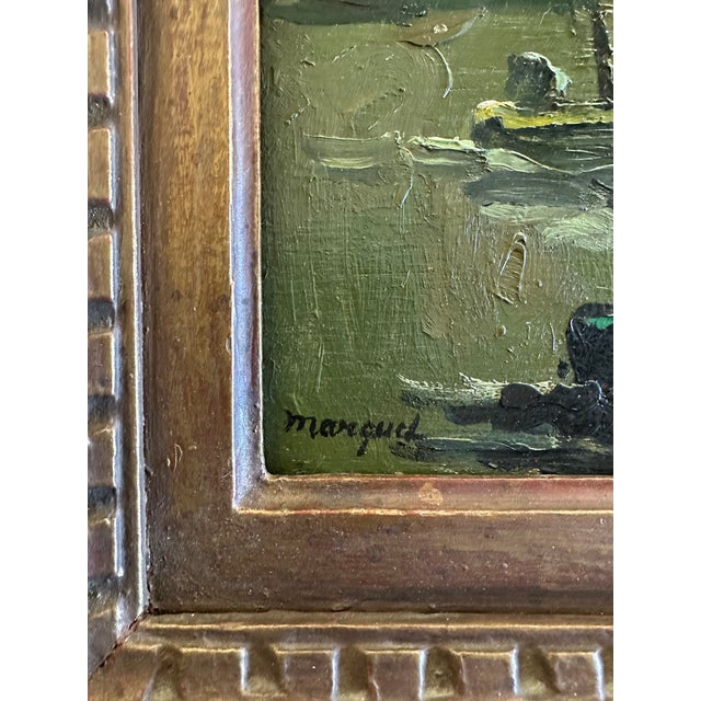 Impressionist Early 20th Century Albert Marquet Oil Painting on Wood For Sale - Image 3 of 11