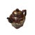 Vintage Chinese Reddish Brown Graphic Zisha Clay Teapot Art Display For Sale In San Francisco - Image 6 of 9