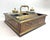 Bronze Huge Antique 1800's French Boulle Gilt Bronze Wood Marquetry Dual Inkwell Stand For Sale - Image 8 of 18