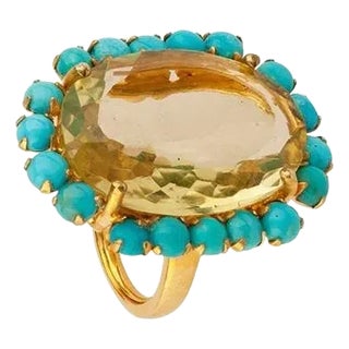 Odessa Ring (Yellow) (Size 5) For Sale