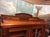 Wood Antique Victorian Bookcase, Walnut Bookshelf With Glass Doors For Sale - Image 7 of 18