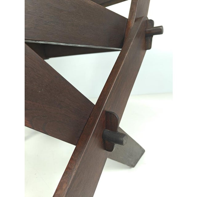 Wood Antique Glastonbury Oak Chair, 1880s For Sale - Image 7 of 11