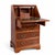 A charming vintage yew wood compact bureau, combining classic traditional design with practical storage in a small...