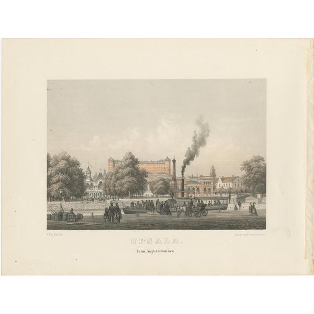 A. Nay, Uppsala City Views in Sweden, 1877, Paper, Set of 3 For Sale - Image 4 of 10