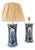 Antique Pillar Lamps from Royal Delft, 1930, Set of 2 For Sale