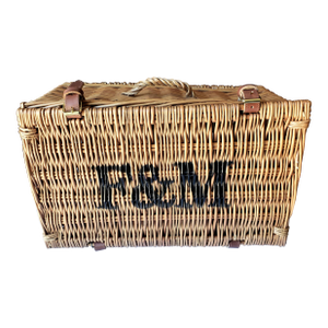 Fortnum & Mason 20" British Wicker Picnic Hamper Basket