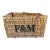 Fortnum & Mason British Wicker Storage Basket - 20" For Sale