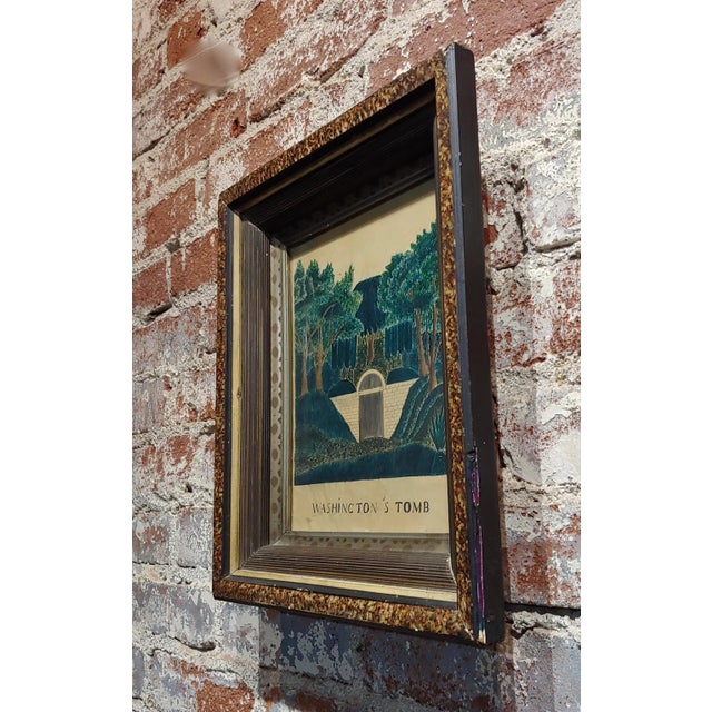 19th Century Early 19th Century Painting of George Washington's Tomb For Sale - Image 5 of 7