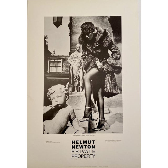 1985 Helmut Newton Private Property Gallery Exhibition Poster For Sale