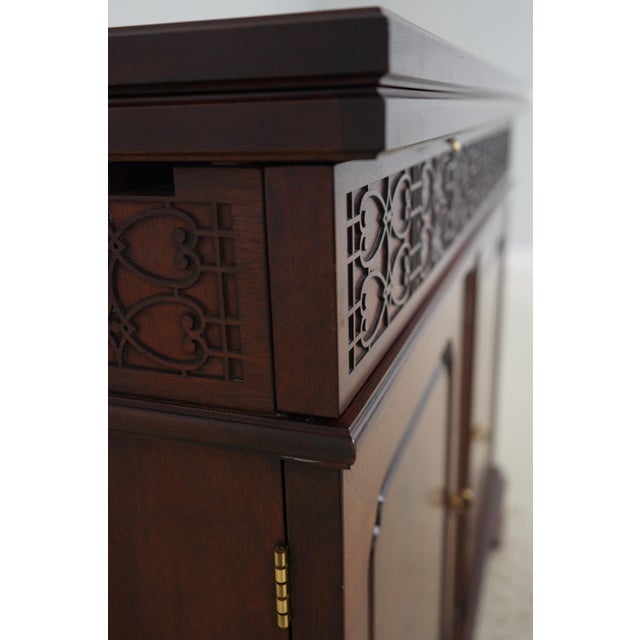 Henkel Harris Mahogany Flip Top Server For Sale - Image 13 of 18