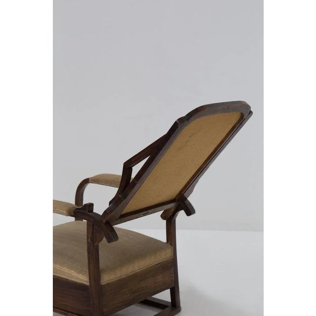 Art Nouveau Italian Armchair in Original Fabric, 1900s For Sale - Image 10 of 12