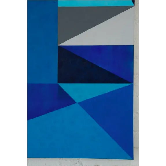 Blue Blue - "Dreamscape" Series No. 01, Contemporary Abstract, Large Canvas Art Print For Sale - Image 8 of 12