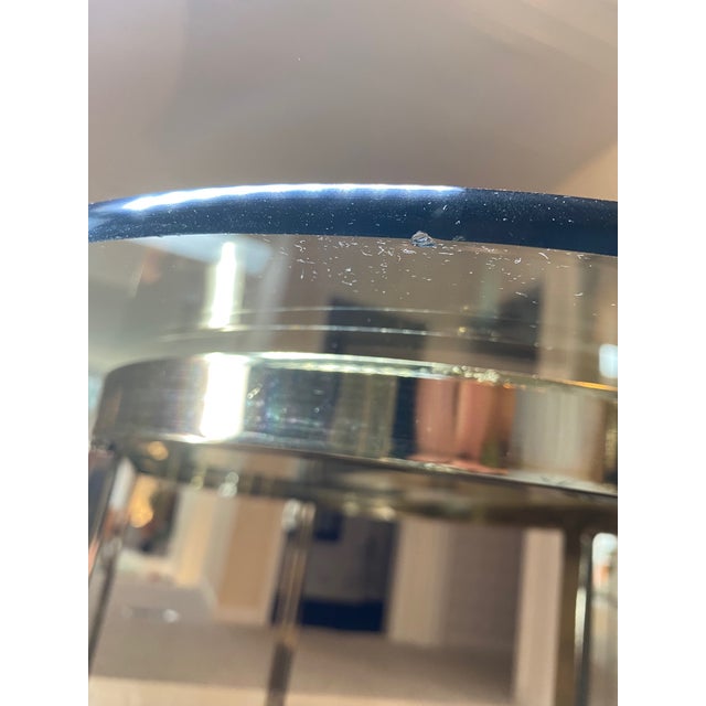 Brass 1970s Hollywood Regency Elliptical Brass Console Table For Sale - Image 8 of 11