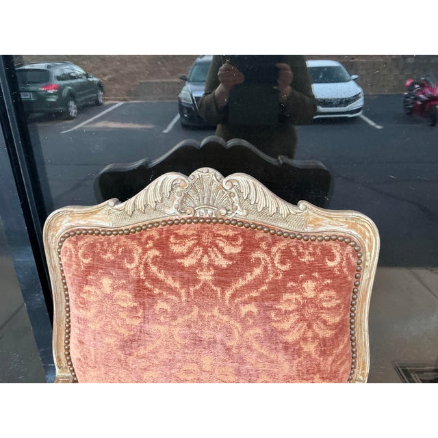 William Switzer Cerused Carved Fruitwood French Louis XV Style Arm Chair For Sale - Image 10 of 14