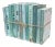 Decorative Books - Aquamarine Mixed Media Book Bundle - Blue and Tan Books For Sale
