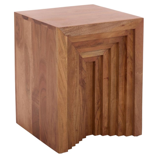 Amabu Accent Table in Walnut For Sale In Philadelphia - Image 6 of 8