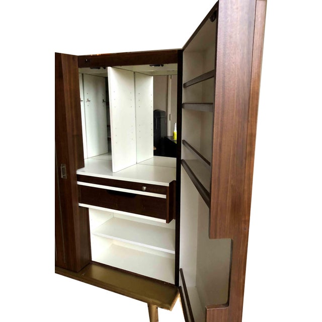 Mid-Century Modern Caracole Multi Tasker Bar Cabinet ...