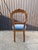 Wood Louis Philippe Chairs in Walnut and Blue Velvet, 1950s, Set of 5 For Sale - Image 7 of 15