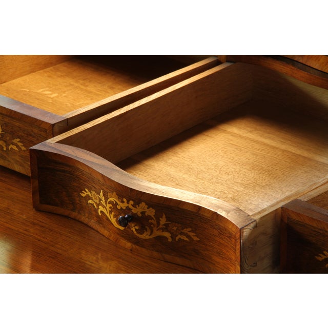 Wood Danish Secretaire in Walnut, 1890s For Sale - Image 7 of 18