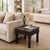 Dimensions: 27" W X 27” D X 23" H Bring artisanal charm and timeless elegance to your home with this Hand-Carved Floral...