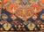 French Country Antique Caucasian Kazak Area Rug, Handwoven Wool, Geometric Medallion Design, Late 1800s, 4' x 5' For Sale - Image 3 of 18