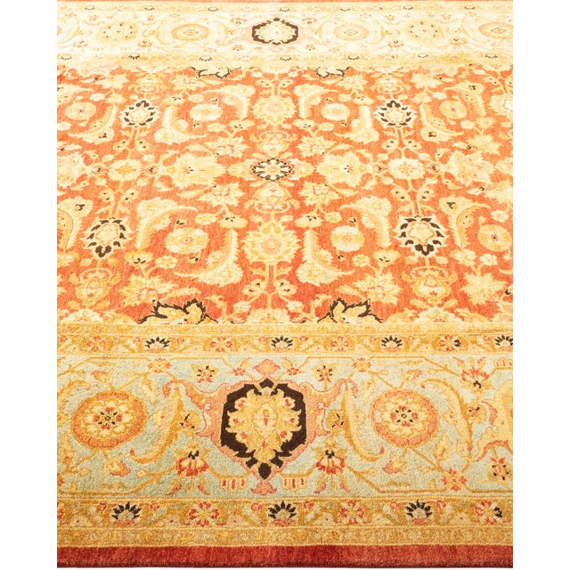 Solo Rugs Mogul, One-of-a-Kind Hand-Knotted Area Rug in Orange, 6' 3" x 8' 10" For Sale - Image 4 of 8