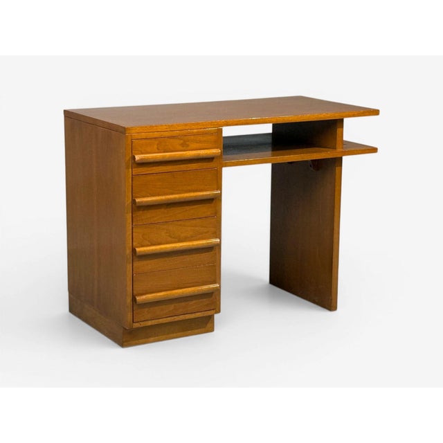 Mid-Century Modern t.h. Robsjohn-Gibbings, Writing Desk, Walnut, Usa, 1960s For Sale - Image 3 of 12