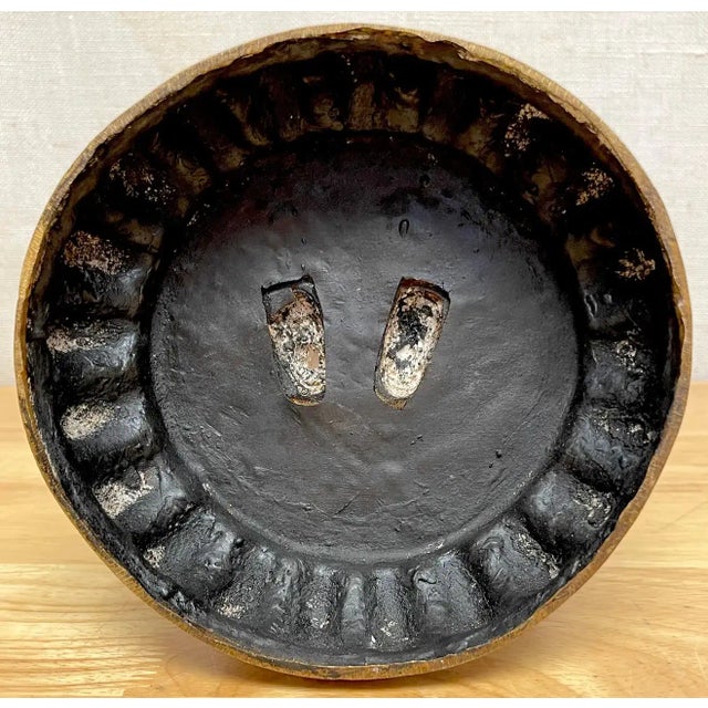 Tibetan Bronze Standing Gilt Bronze Buddha Offering Protection For Sale - Image 11 of 13