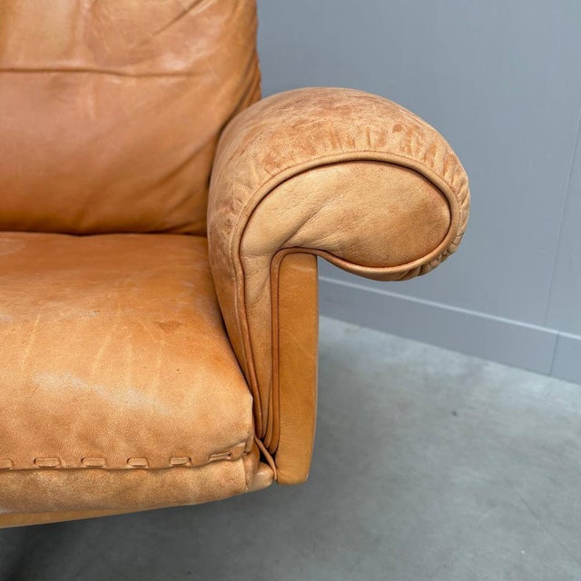 Cognac Leather DS31 Sofa from de Sede, 1970s For Sale - Image 13 of 17