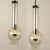 Glass Vintage German Hand Blown Glass Tube Pendant Lights from Staff Lights, 1970s, Set of 2 For Sale - Image 7 of 11