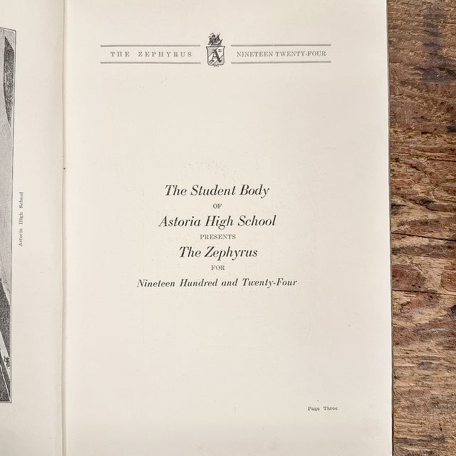 A vintage 1924 high school yearbook from Astoria, Oregon. A fascinating glimpse into the past and the people who shaped...
