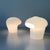 Set of two extremely rare and elegant mid-century modern table lamps, murano, italy, 1970s. these identical table lamps...