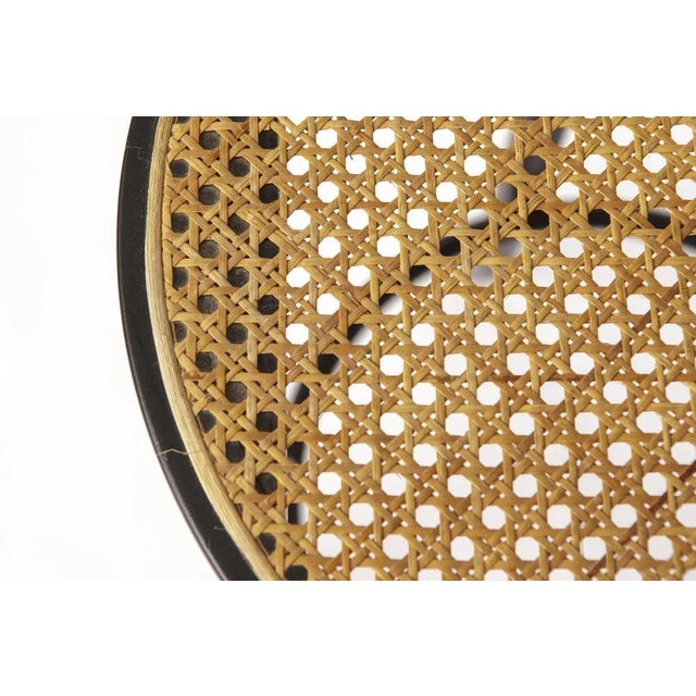 Set of Vintage Italian Bentwood Bar Stools with Vienna Cane Seats, 1990s For Sale - Image 4 of 10