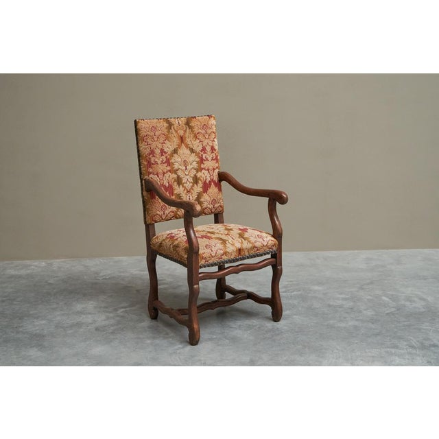 Antique Os De Mouton Chair in Wood and Tapisserie, 1890s For Sale - Image 6 of 13