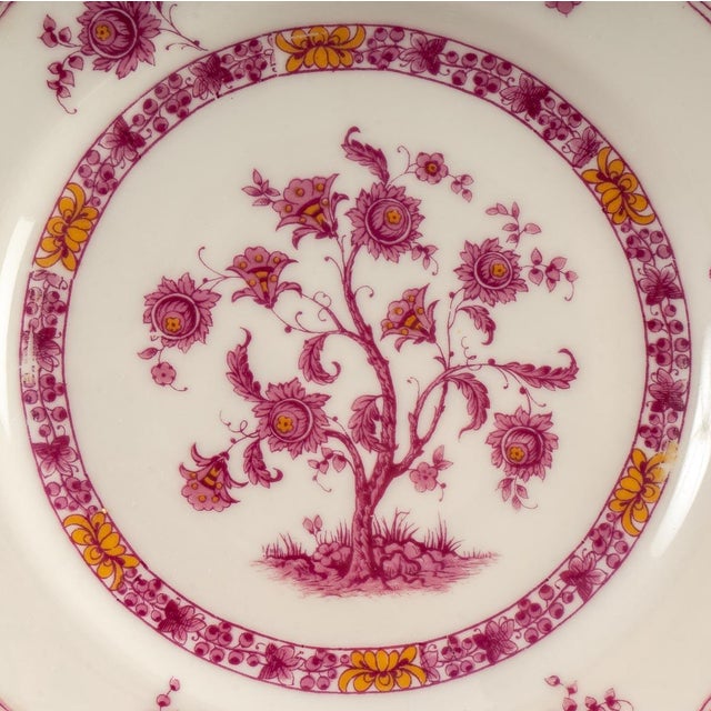 Porcelain Plates by Theodore Haviland, Set of 9 For Sale - Image 4 of 7
