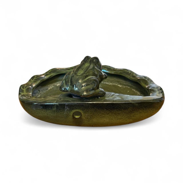 2000 - 2009 Contemporary Ceramic Frog Fountain For Sale - Image 5 of 11