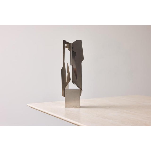 Alessandro Tagliolini, Abstract Sculpture, 1973, Stainless Steel For Sale - Image 4 of 14