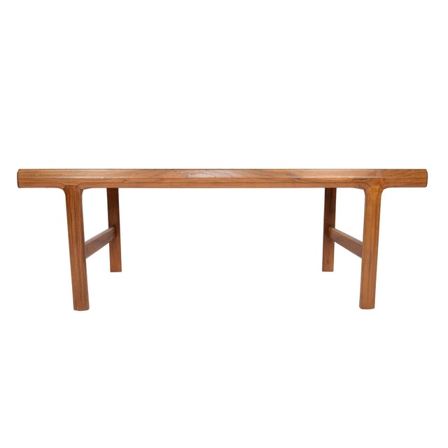 Brown Mid 20th Century Attributed to Johannes Andersen for Trensum Walnut Coffee Table For Sale - Image 8 of 12