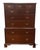 Vintage Chippendale Style Chest on Chest of Drawers by Craftique featuring High Quality Solid Mahogany Construction, Nine...