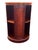 Late 20th Century Mahogany Revolving Bookcase Ethan Allen For Sale - Image 9 of 12