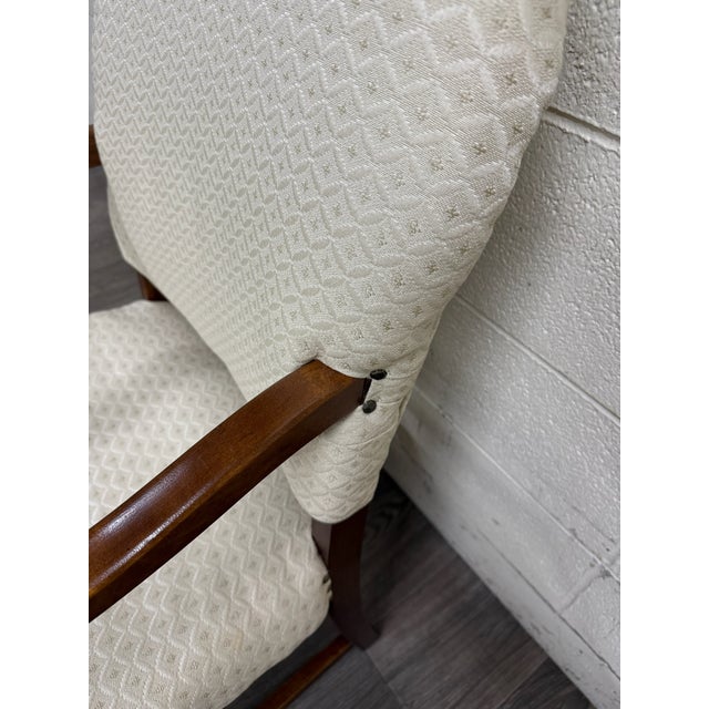 Vintage Spanish Revival Walnut Armchair For Sale - Image 10 of 16