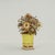 Paint Vintage Italian Enameled Brass Flower Arrangement For Sale - Image 7 of 10