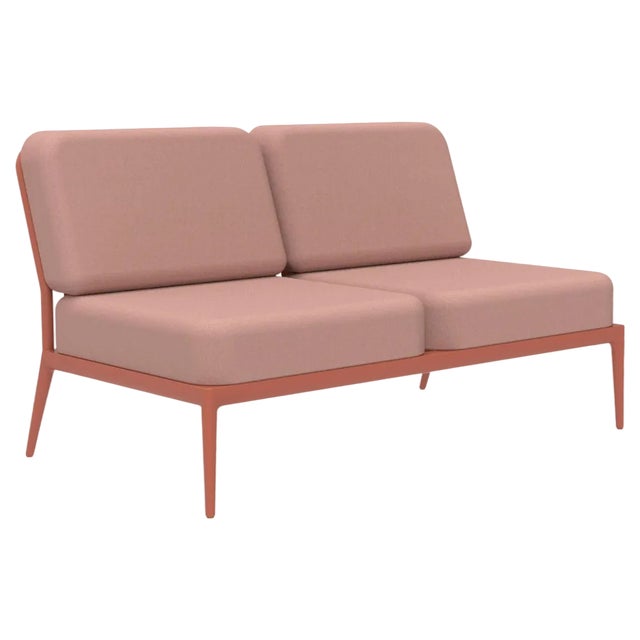 Ribbons Salmon Double Central Sofa by Mowee For Sale