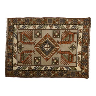 Mid 20th Century Home Living Wool Area Carpet For Sale