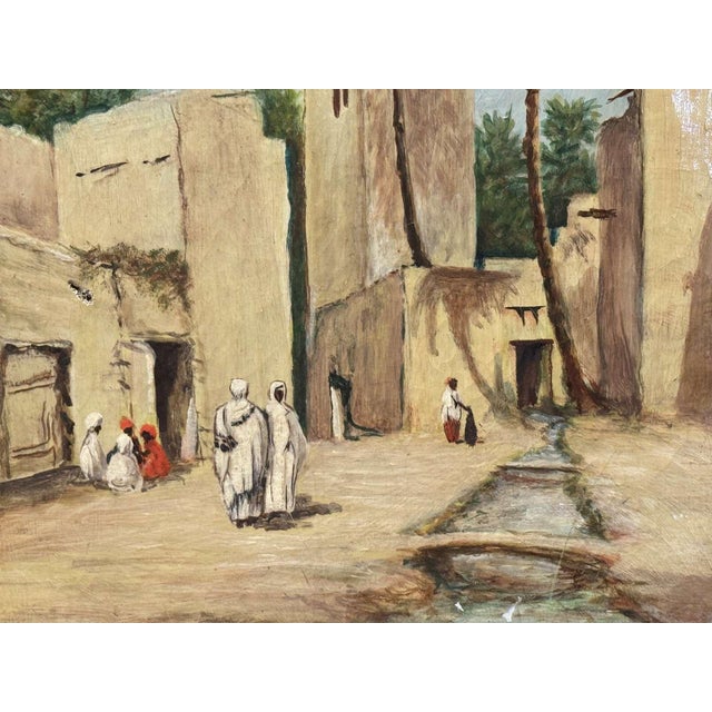 Orientalist oil on canvas, late 19th-early 20th century, signed J. Lawless - defects - H=51cm W=35.5cm
